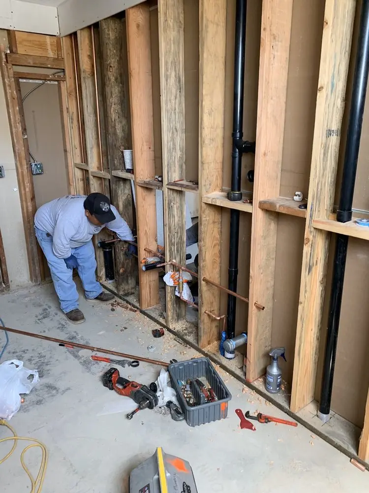 Commercial rough-in plumbing for Water Heater Replacement in Smithtown